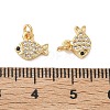 SHEGRACE Brass Micro Pave Cubic Zirconia Pendants XGRQ3D763-488G-3