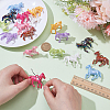 18Pcs 9 Colors Opaque Acrylic Pendants SACR-WR0001-05-3