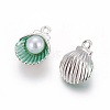 Alloy Enamel Pendants PALLOY-F224-03P-02-1