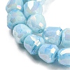 Electroplate Glass Beads Strand GLAA-G088-03-01C-4