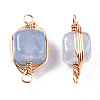 Natural Agate Links Connectors G-T131-99C-3