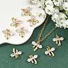 SHEGRACE Brass Clear Cubic Zirconia Charms XGRQ2O472-422G-5