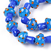 Handmade Lampwork Beads Strands LAMP-N024-09B-4