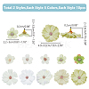 100Pcs 10 Style Silk Cloth Flower DIY-WR0003-92-2