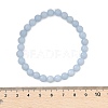 Natural Angelite Stretch Bracelets BJEW-JB03738-05-5