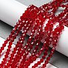 Transparent Glass Beads Strands EGLA-A039-T6mm-D-M-5