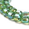 Electroplate Glass Beads Strands EGLA-D030-19K-3