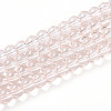 Baking Paint Transparent Glass Beads Strands LS-DGLA-N006-6mm-02-1