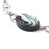 Natural Abalone Shell/Paua Shell Anklets AJEW-AN00268-3