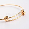 Adjustable 304 Stainless Steel Expandable Bangle Making BJEW-L523-16-3