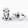 Tibetan Style Alloy Christmas Reindeer/Stag European Beads TIBEB-8009-AS-NR-2