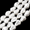 Electroplated Glass Shell Pearl Beads Strands BSHE-B009-B01-10x15mm-1