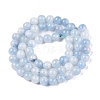 Dyed Natural White Jade Beads Strands G-T138-6mm-210-22-2