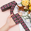 Polyester Ethnic Style Lace Ribbon OCOR-WH0067-48B-3