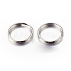 Platinum Plated Iron Split Key Rings X-IFIN-C057-15mm-2