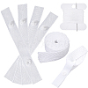 Polyester & Pom Removable Quilt Cover Corner Fasteners Button Straps FIND-CP0003-68-7