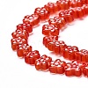 Handmade Millefiori Glass Bead Strands LAMP-J035-4mm-16-2