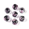 Handmade Foil Lampwork Beads LAMP-T021-33B-1