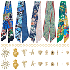 DIY Silk Scarf Necklace Making Kits DIY-BM0002-56-7