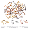 DICOSMETIC 48Pcs 3 Colors 201 Stainless Steel Stud Earring Findings STAS-DC0009-86-1