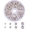 Brass Rhinestone Spacer Beads RB-PH0007-01B-1