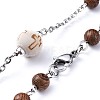 Tibetan Style Alloy Rosary Bead Necklaces NJEW-JN02455-01-4