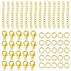Iron Ends with Twist Chain Extension & Open Jump Rings DIY-YW0010-74G-1