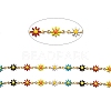 Ion Plating(IP) Golden 304 Stainless Steel Flower Link Chain CHS-E011-01G-01-2