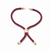 Nylon Twisted Cord Bracelet Making MAK-T003-16G-3
