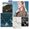 20Pcs 2 Colors 201 Stainless Steel 2-Loop Connector Charms STAS-UN0055-20-6