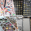 15Pcs Round Acrylic Loose Diamond Storage Box Sets VBOX-WH0005-07-6