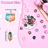 10Pcs Glass Pendants PALLOY-YW00061-01-3