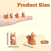 30Pcs PVC Plastic Squirrel Miniature Ornaments DJEW-SP0001-27-2