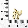 Brass Micro Pave Cubic Zirconia Pendants KK-K400-36G-3