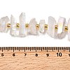 Electroplated Natural Quartz Crystal Beads Strands G-F800-F11-4