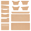 13Pcs 13 Style Acrylic Template for Money Clip Wallet Making DIY-WH0308-528-1