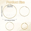 4 Pairs 4 Styles Stainless Steel Hoop Earrings EJEW-YW0001-14G-3