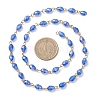 Oval Glass Beaded Link Chains AJEW-JB01471-3