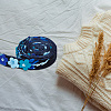 Velvet Handmade Flower Embroidered Lace Ribbons SRIB-WH0011-077A-6