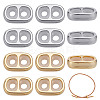 12Pcs 2 Colors Zinc Alloy Silicone Slide Charms FIND-AR0006-12-1
