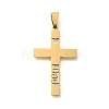 201 Stainless Steel Pendants STAS-R132-01G-05-1