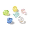 UV Plating Rainbow Iridescent Acrylic Beads PACR-M002-07-1
