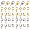 60Pcs 2 Colors 304 Stainless Steel Cup Pearl Peg Bails Pin Pendants STAS-YW0003-64-1