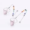 Chakra Gemstone Pyramid Dowsing Pendulums G-F515-01B-1