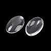 Transparent Oval Glass Cabochons X-GGLA-R022-30x20-1