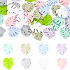 32Pcs 8 Colors Food Grade Eco-Friendly Silicone Focal Beads FIND-CA0006-70-1