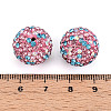 Polymer Clay Pave Rhinestone Beads RB-T018-01J-3