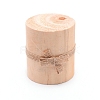 Natural Pine Wood Candle Holder AJEW-WH0188-59A-2