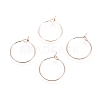 Ion Plating(IP) 316L Surgical Stainless Steel Hoop Earring Findings STAS-D164-04RG-1
