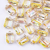 Transparent Glass Pendants X-GLAA-T007-20E-1